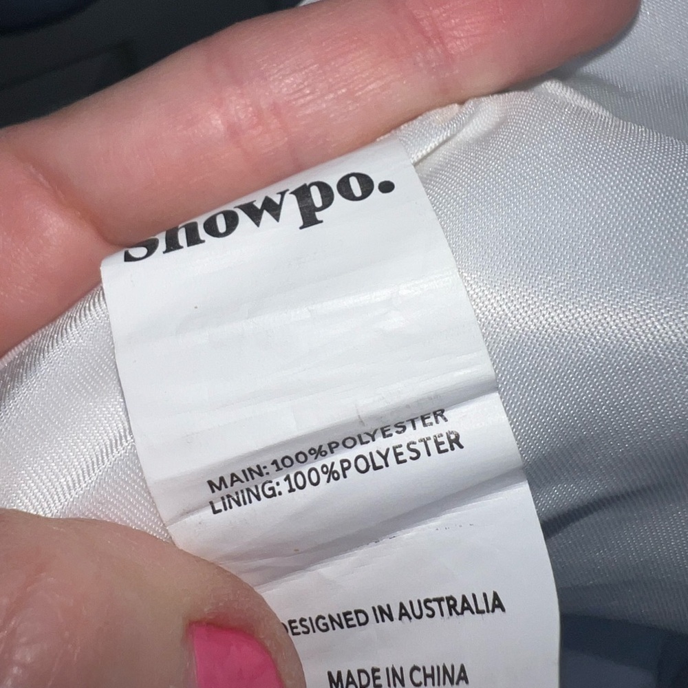 NWT Showpo US 8 Amalya Mini Dress White Tiered Tulle Fit & Flare UK 12 FLAW - Picture 10 of 16